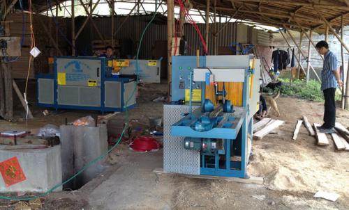 廣東省-惠州-龍門-原木200型-方木50高多片鋸加工現場