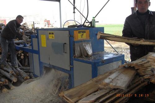 河南省-南陽市-唐河縣-20機型鋸揚木加工現(xiàn)場