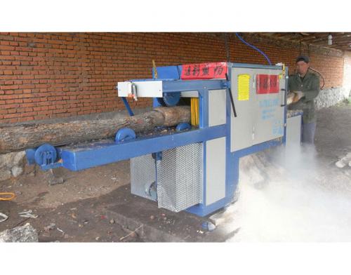 吉林省圖門市-250圓木多片鋸加工現場